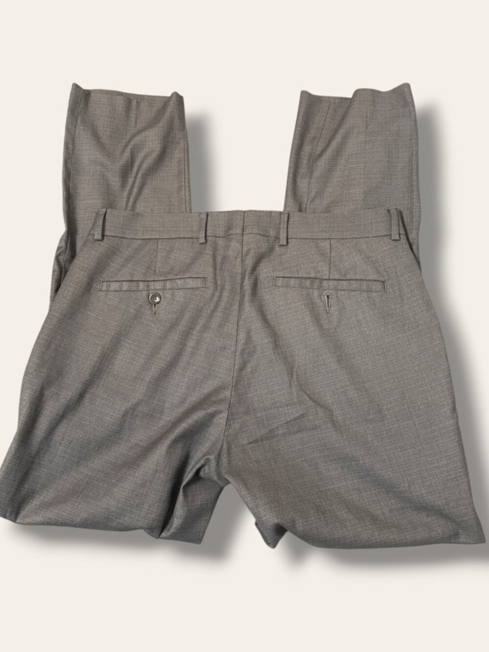 Kenneth Cole Reaction Pants Mens 32W 30L Gray Techni-Cole Dress Trousers LR3368